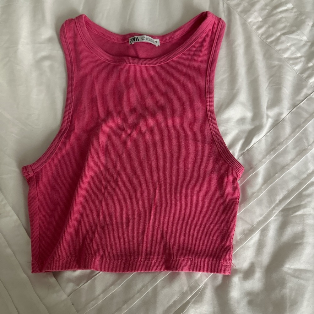Hot pink tank top, haven’t worn in a while, and bought a long time ago